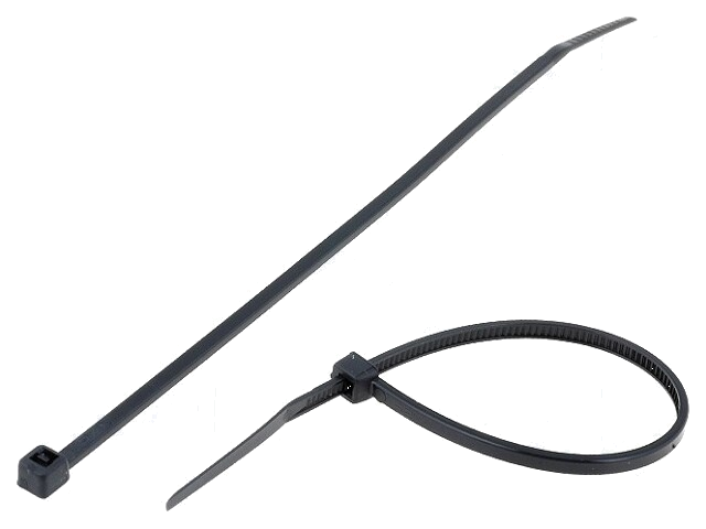 Kabelbinder; L: 142mm; W: 2,5mm; polyamide; 78,5N; zwart; Ømax: 35mm Kabelbinder; L: 142mm; W: 2,5mm; polyamide; 78,5N; zwart; Ømax: 35mm